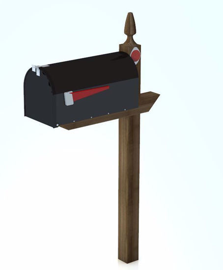 Picture of Residential Mailbox Model with Movements Poser Format