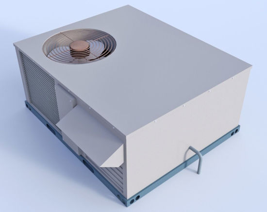 Picture of Rooftop HVAC Unit Model FBX Format