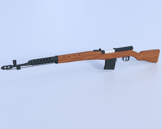 Picture of Russian SVT-40 Rifle Model Poser Format