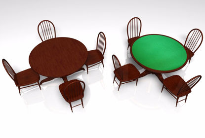 Picture of Saloon Table Furniture Models FBX Format