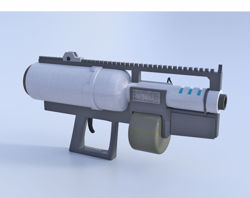 Sci-Fi Heavy Assault Weapon Model Poser Format
