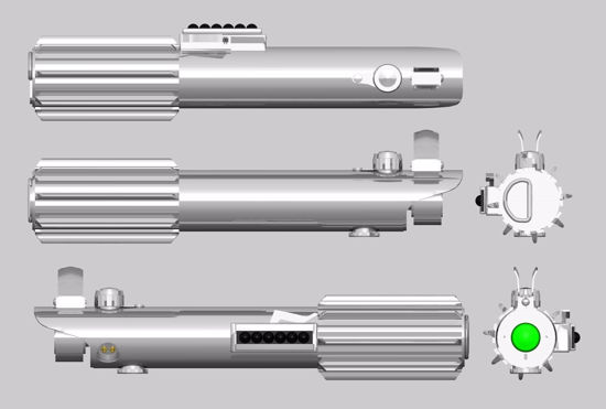 Picture of Sci-Fi Light Saber Weapon Model FBX Format