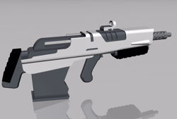 Sci-Fi Rifle Weapon Model 2 FBX Format
