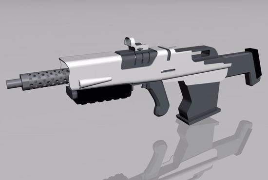 Picture of Sci-Fi Rifle Weapon Model 2 FBX Format