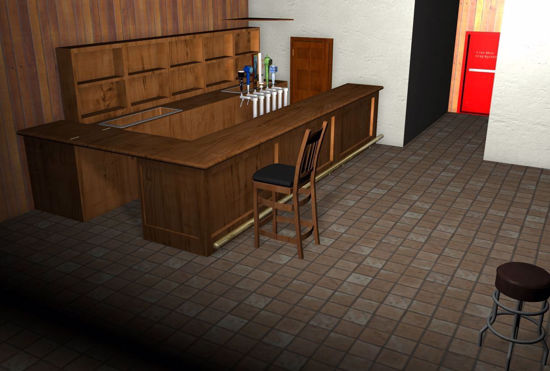 Picture of Seedy Bar Interior Environment FBX Format