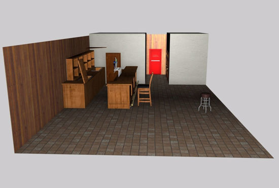 Picture of Seedy Bar Interior Environment FBX Format
