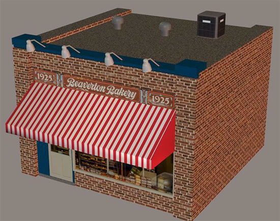Picture of Small Town Bakery Building Model Poser Format