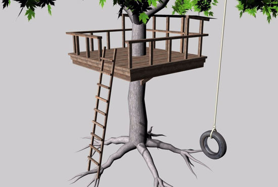 Picture of Tree Fort Environment FBX Format