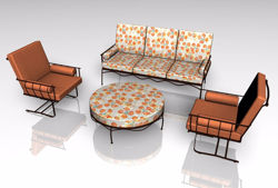 Upscale Patio Furniture Models FBX Format