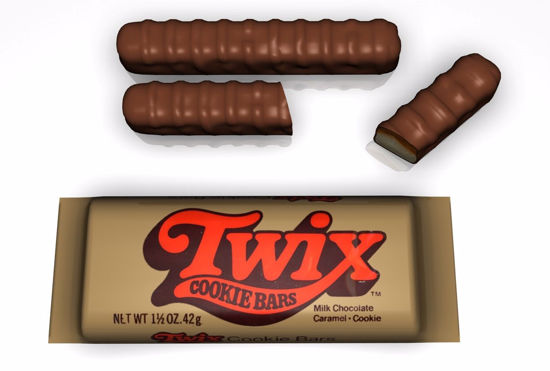 Picture of Twix Candy Bar Food Model FBX Format