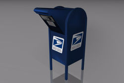 U.S. Postal Service Mailbox Model FBX Format