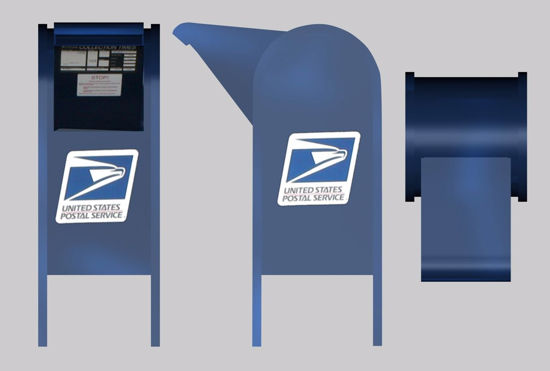 Picture of U.S. Postal Service Mailbox Model FBX Format