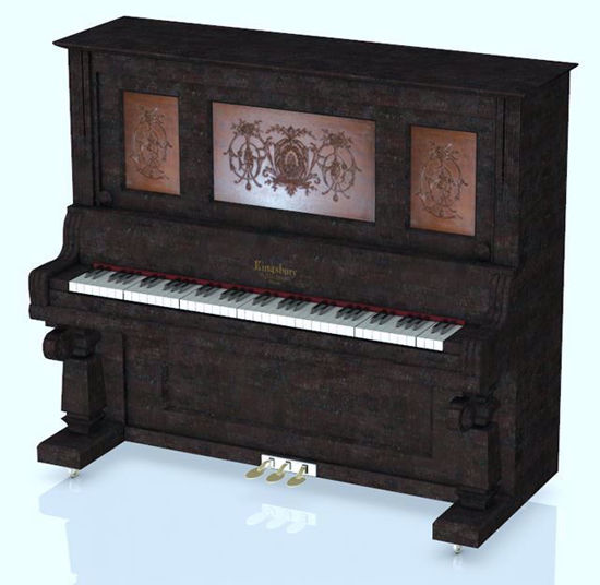 Picture of Upright Piano Model Poser Format