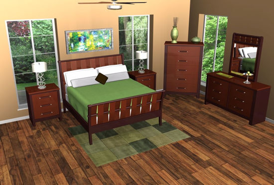 Picture of Upscale Bedroom Environment FBX Format