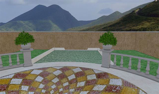 Picture of Upscale Veranda Environment Poser Format