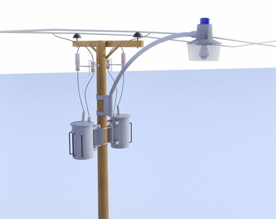 Picture of Utility Poles and Light Models FBX Format