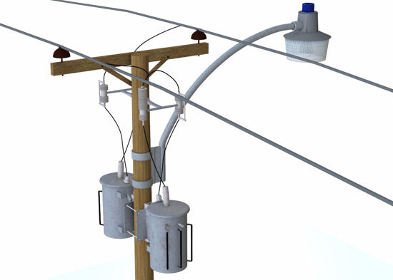 Picture of Utility Poles and Light Models FBX Format