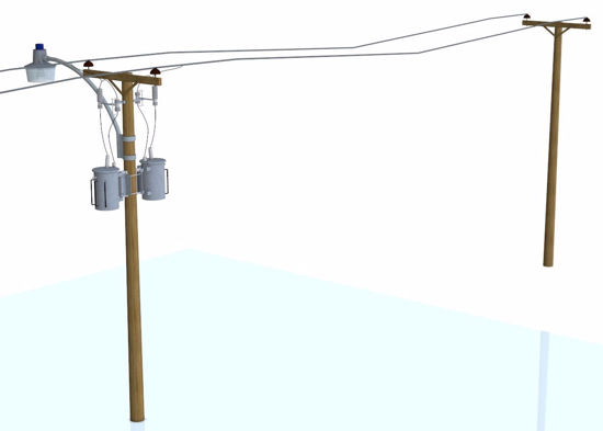 Picture of Utility Poles and Light Models FBX Format