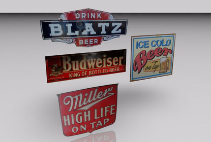 Picture of Vintage Bar Sign Models FBX Format