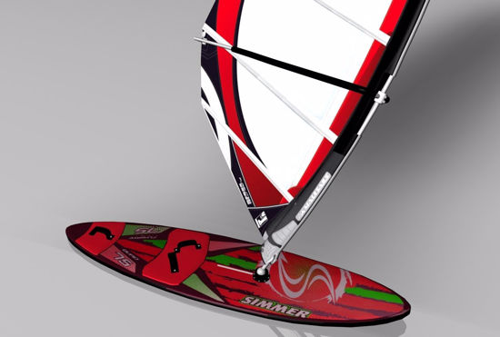 Picture of Windsurfer Board Model FBX Format