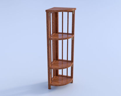 Picture of Wooden Corner Shelf Model Poser Format