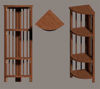 Picture of Wooden Corner Shelf Model Poser Format