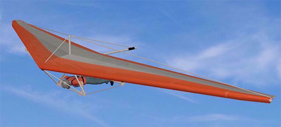Picture of Hang Glider and Helmet Models Poser Format