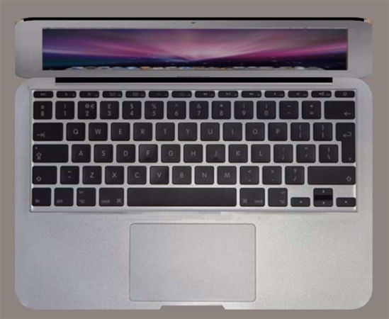 Picture of Macbook Style Laptop Model Poser Format