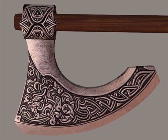 Picture of Middle Ages War Axe Model Poser Format