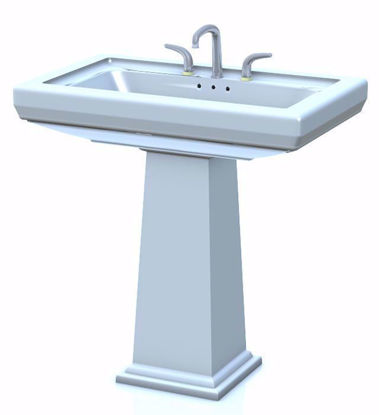 Picture of Pedestal Sink Model Poser Format