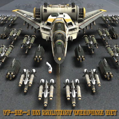 YF-35 Weapons Add-On Set - Figure UPGRADE (for Poser)