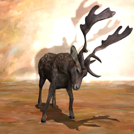 Fallow Deer, Nervous Pose (Figure for Poser)