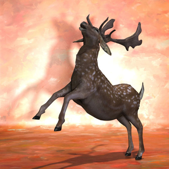 Fallow Deer, Rearing Pose (Figure for Poser)