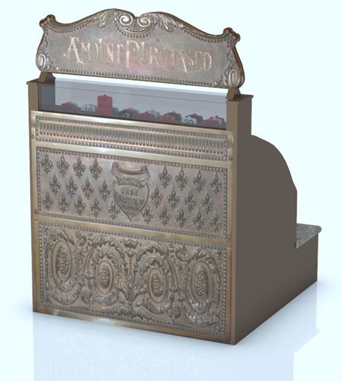 Picture of 1800's Cash Register Model with 51+ Movements Poser Format