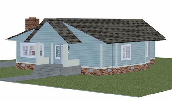 Picture of 1940 Bungalow House Model Poser Format