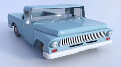 Picture of 1960's Farm Pickup Truck Model Poser Format