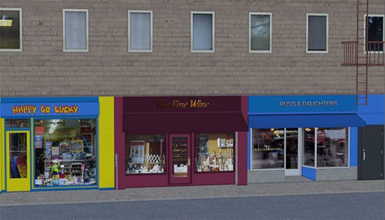 Picture of 3 Store Building and Streets City Environment Poser Format