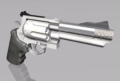 Picture of 357 Magnum Pistol Weapon Model FBX Format
