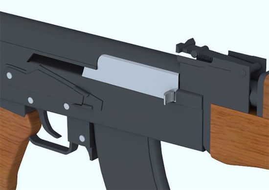 Picture of AK-47 Rifle Weapon Model Poser Format