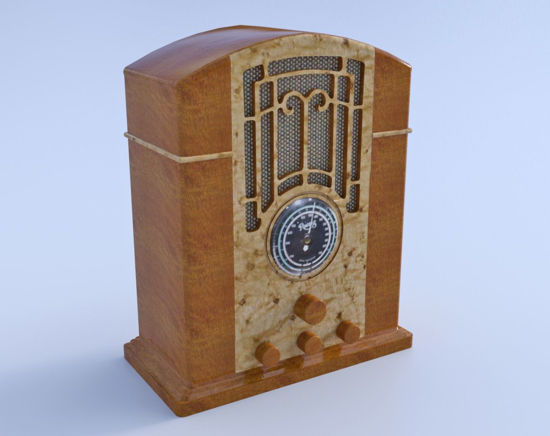 Picture of Antique Radio Model Poser Format
