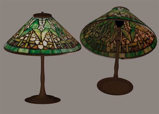 Picture of Antique Tiffany Lamp Model FBX Format