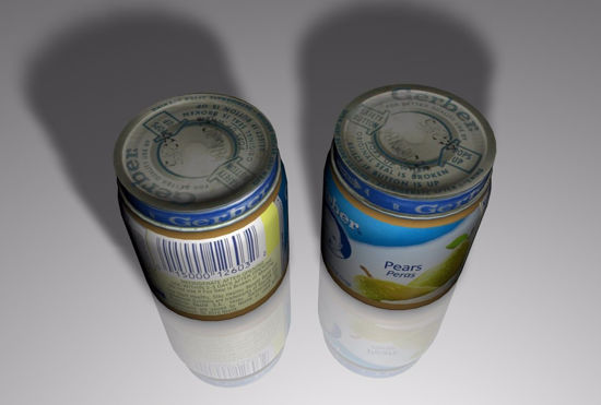 Picture of Baby Food Jar Model FBX Format