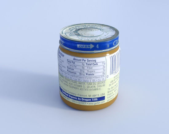 Picture of Baby Food Jar Model Poser Format