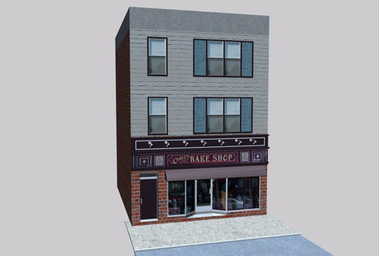 Picture of Bake Shop Building Environment FBX Format