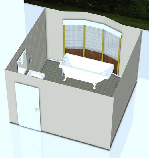 Picture of Bathroom Environment with Removable Walls Poser Format