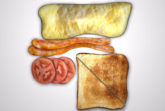 Picture of Breakfast Food Models Set FBX Format