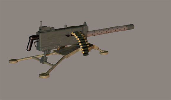 Picture of Browning M1919 Machine Gun Model Poser Format