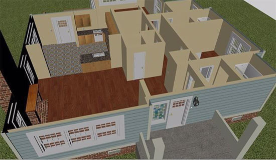 Picture of Bungalow House FBX Format