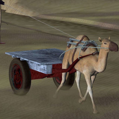 Picture of Camel Cart Model Poser Format