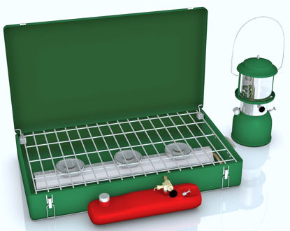 Picture of Camping Stove and Lantern Models Poser Format